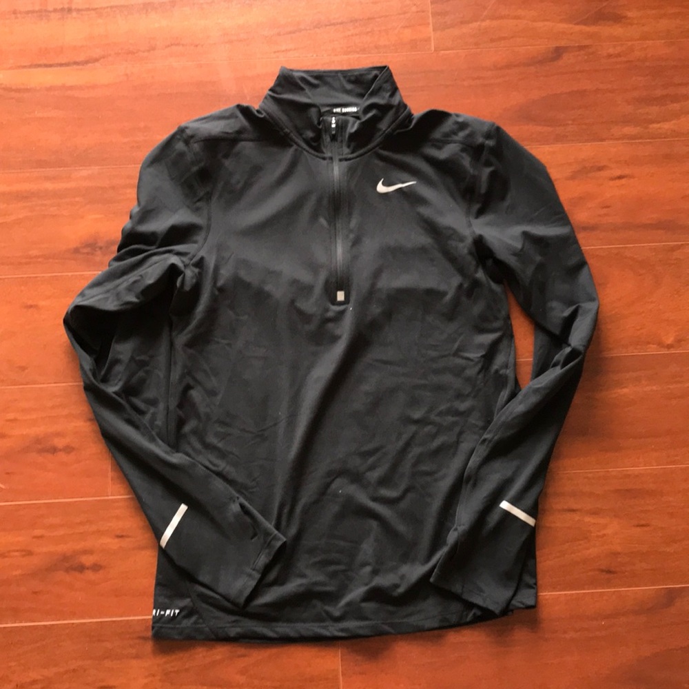 Black Nike Running Quarter Zip. Size Small.